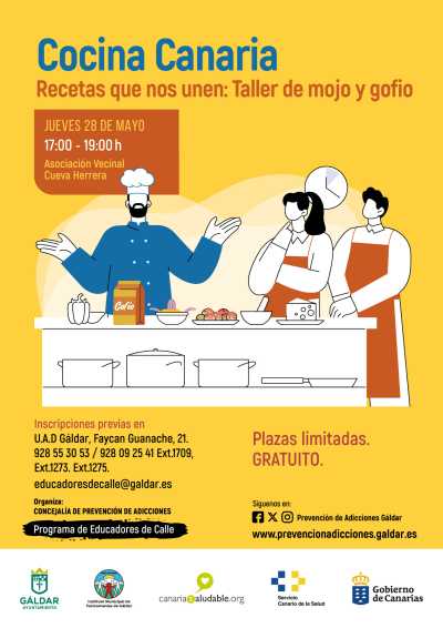 ‘Educadores de Calle’ organiza un taller de cocina canaria centrado en el mojo y el gofio