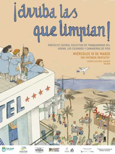 ‘¡Arriba las que limpian!’: Quince camareras de piso llevan al teatro la cara oculta del turismo canario