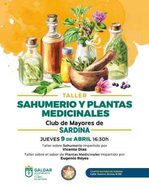 El Club de Mayores de Sardina acogerá un taller sobre sahumerio y plantas medicinales