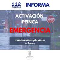 El Gobierno actualiza la situación y mantiene en emergencia por riesgo de inundaciones pluviales a La Gomera
