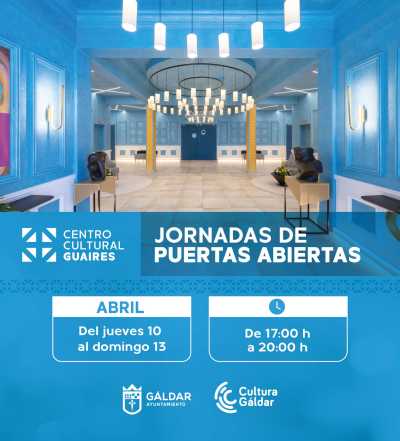 El Centro Cultural Guaires abre sus puertas al público con unas jornadas de puertas abiertas del jueves 10 al domingo 13 de abril