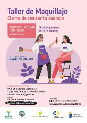 El programa Educadores de Calle organiza un taller de maquillaje el 20 de junio