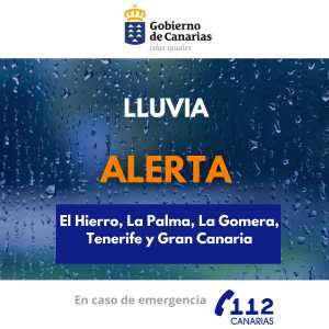 El Gobierno de Canarias mantiene la alerta por lluvias en las islas occidentales y Gran Canaria