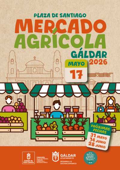 El Mercado Agrícola vuelve este domingo 17 de mayo a la Plaza de Santiago
