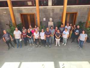El alcalde de Guía da la bienvenida a los trabajadores del Programa de Fomento y Empleo Agrario para las Zonas Agrarias Deprimidas 2025