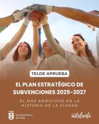 El Ayuntamiento de Telde aprueba el Plan Estratégico de Subvenciones 2025-2027, el más ambicioso de su historia