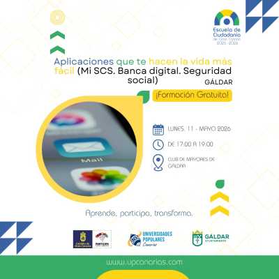 La Escuela de Ciudadanía de Gran Canaria organiza para el 11 de mayo un taller sobre el uso de aplicaciones