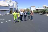 Asfaltada la calle Churruca, una de las vías principales de El Agujero