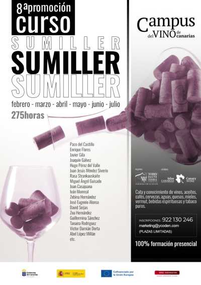 Da inicio la 8ª edición del Curso de Sumiller del Campus del Vino de Canarias