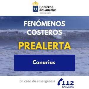 El Gobierno de Canarias declara la prealerta por fenómenos costeros en el archipiélago