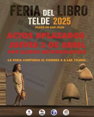 La inauguración de la Feria del Libro de Telde se pospone para el viernes debido a las advertencias meteorológicas