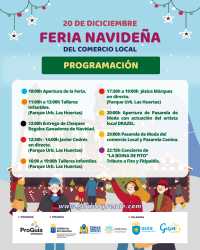 La Feria Navideña de Comercio Local de este sábado en Guía tendrá como broche final el concierto de ‘La Boina de Fito’ en el Parque de las Huertas