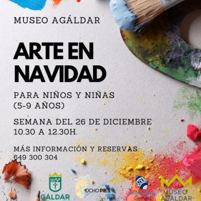 El Museo Agáldar acoge del 26 al 29 de diciembre un taller de arte en Navidad para las niñas y niños de 5 a 9 años