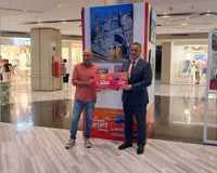 Un alumno del Aula de Dibujo y Pintura Luján Pérez de Guía obtiene el primer premio del XXV Concurso de Pintura Canaria del Centro Comercial Las Arenas