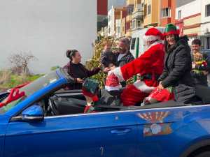 Papá Noel recorre en la tarde de este lunes un tramo inclusivo y accesible sin ruidos ni estruendos